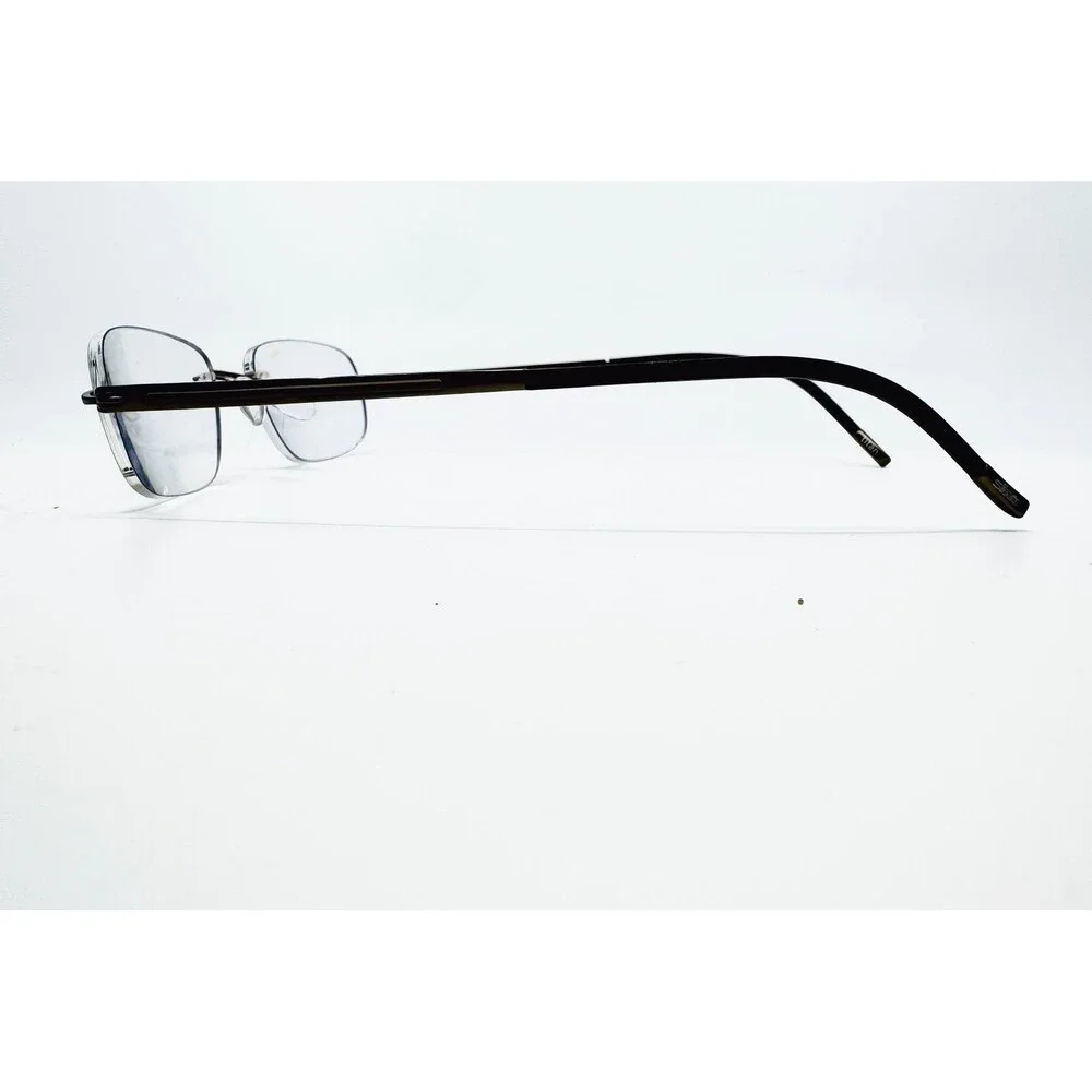 Silhouette Eyeglass Frames Unisex Black Rimless Titan Austria One Size